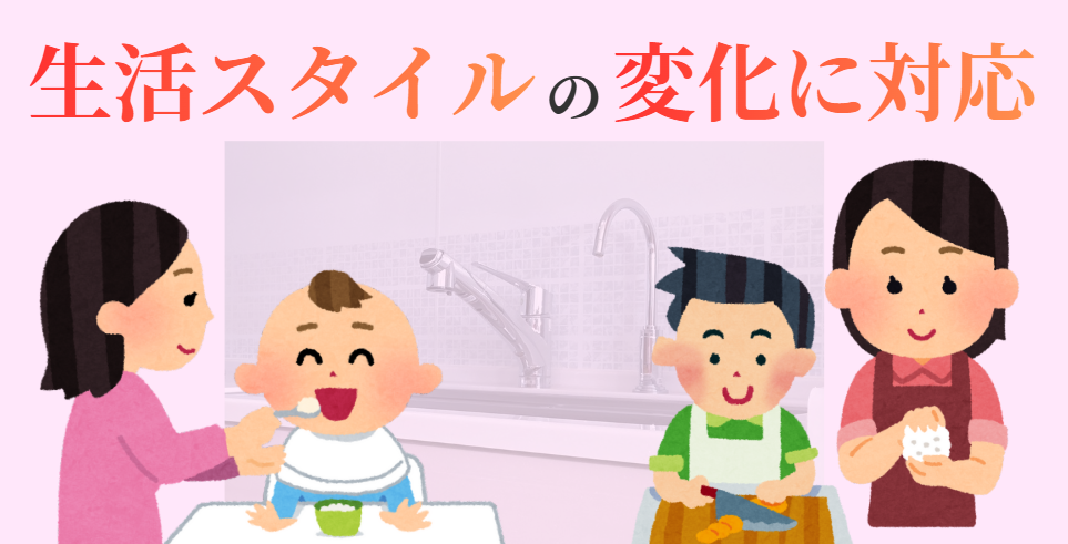 生活スタイルの変化に対応