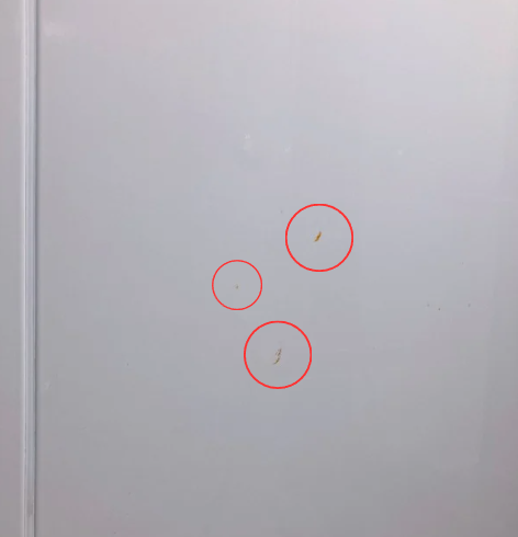 ホーローパネルにもらいサビ