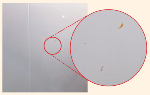 ホーローパネルのもらいサビ