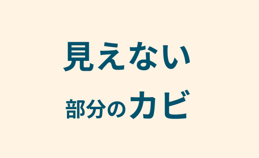 見えない部分のカビ