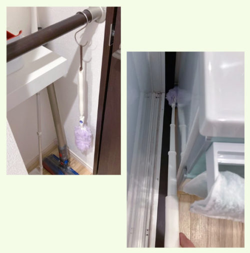 ビヨーーン　すき間にはクイックルワイパー