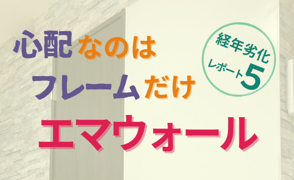 心配なのはフレームだけエマウォール　経年劣化レポート５