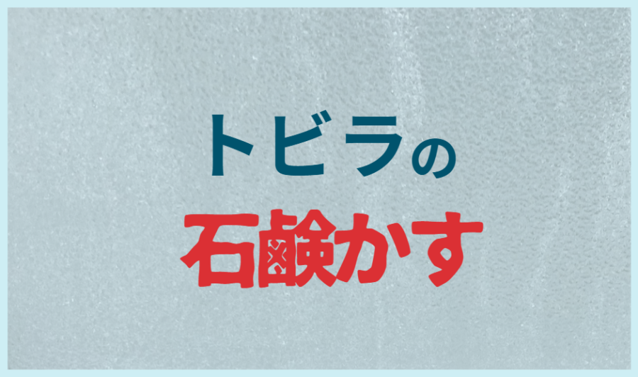 トビラの石鹸かす