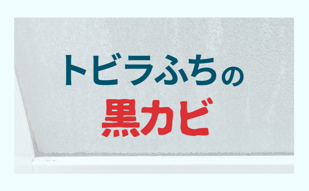 トビラふちの黒カビ