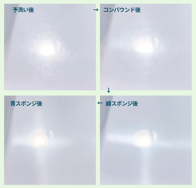 番手さぐり　2分ずつ削った結果